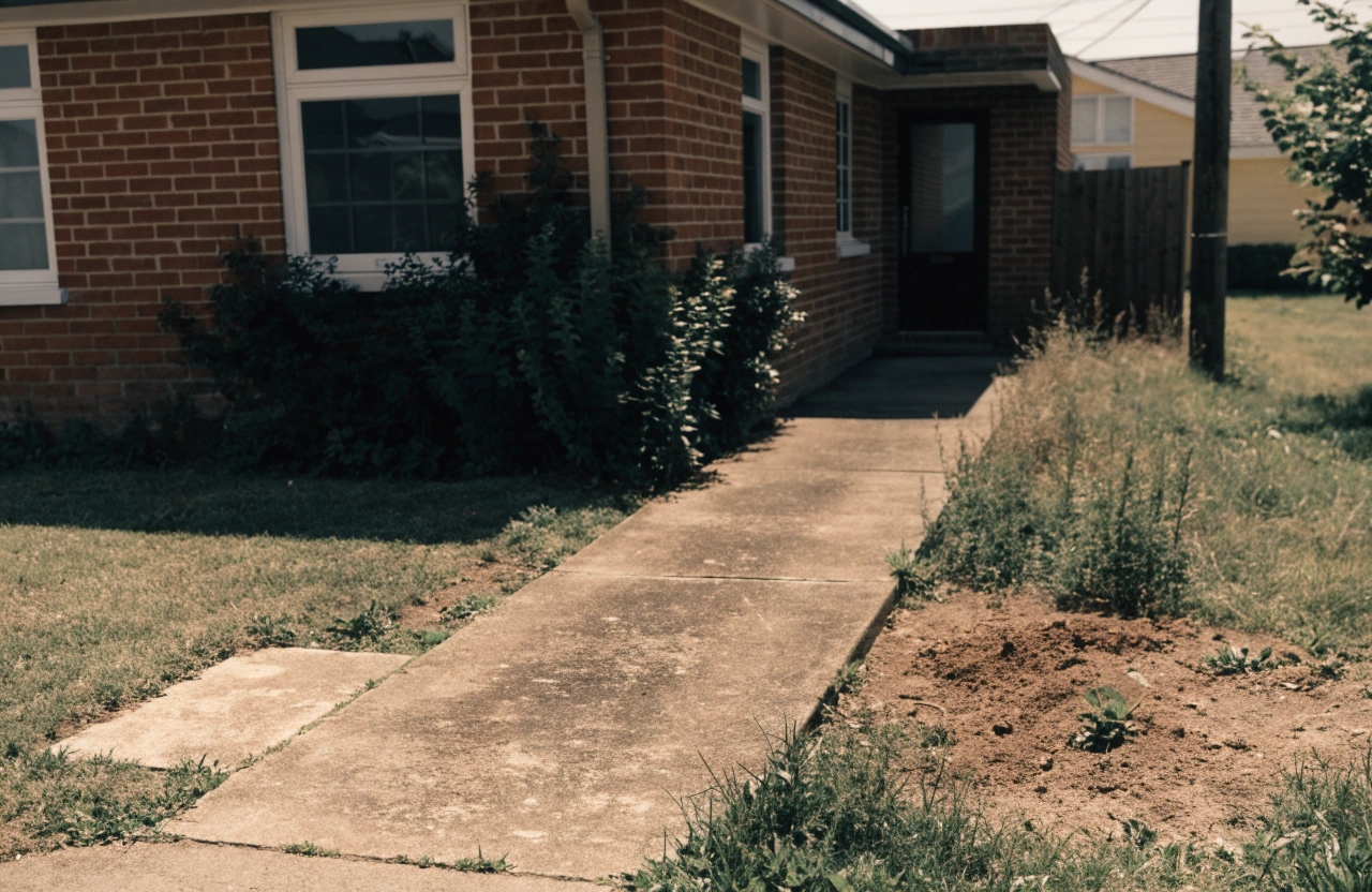 Concrete path and small slab at an established Karabar home