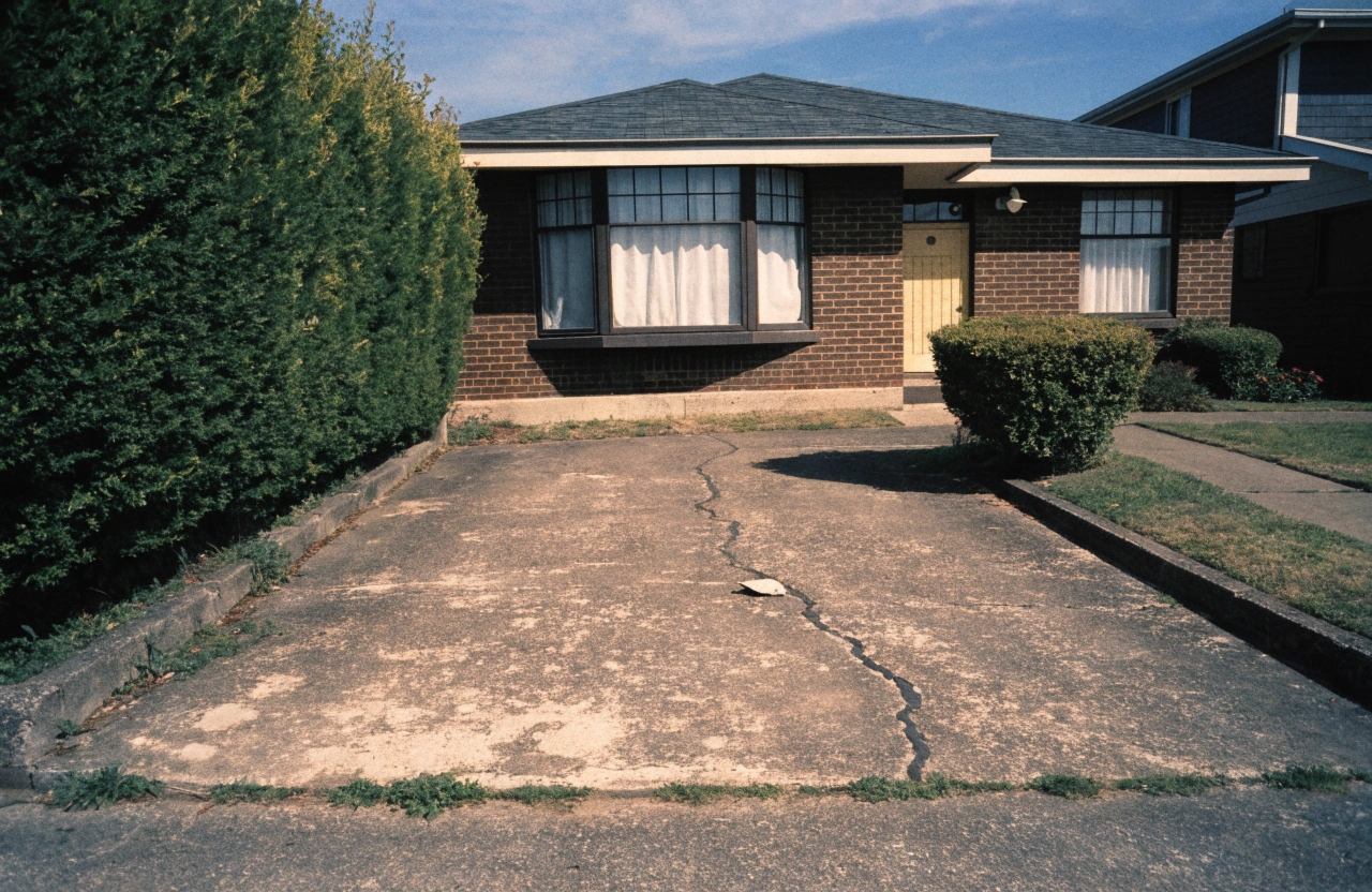 Original concrete driveway being replaced at a mid-century Narrabundah home