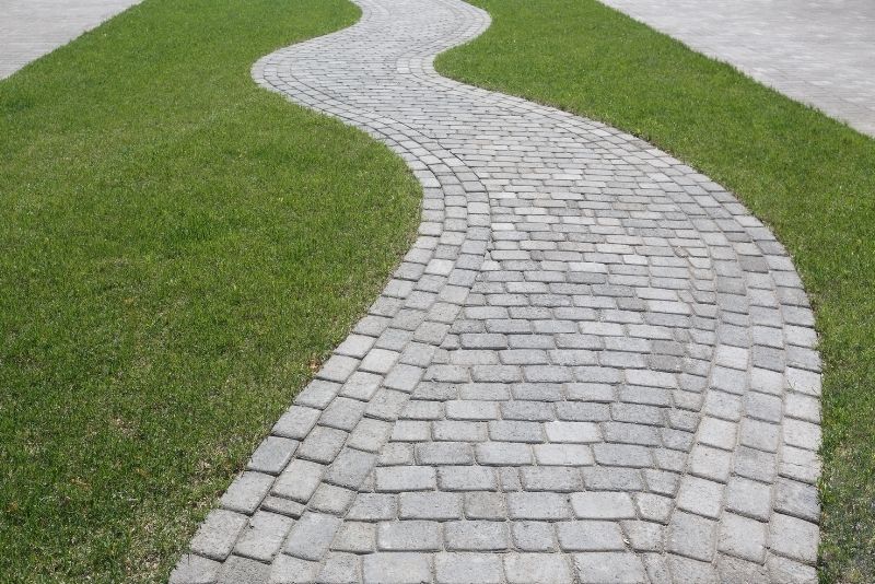 A concrete blocks pavement