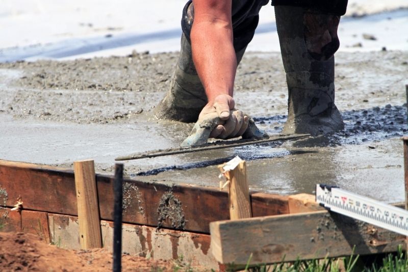 Ongoing concrete work
