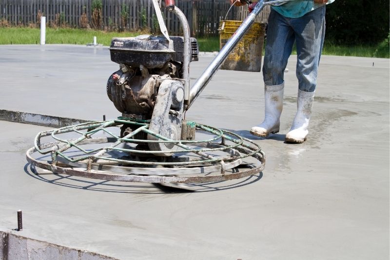 Installing a concrete floor